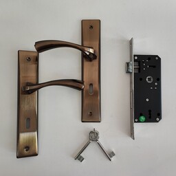 مجموعه دستگیره ،  قفل کلیدی  460 مخصوص درب چوبی