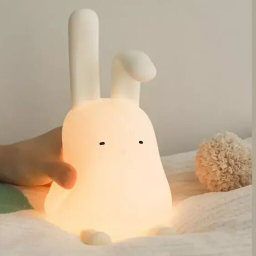 چراغ خواب رومیزی فانتزی شارژی کودکانه Cartoon folding ear rabbit night light