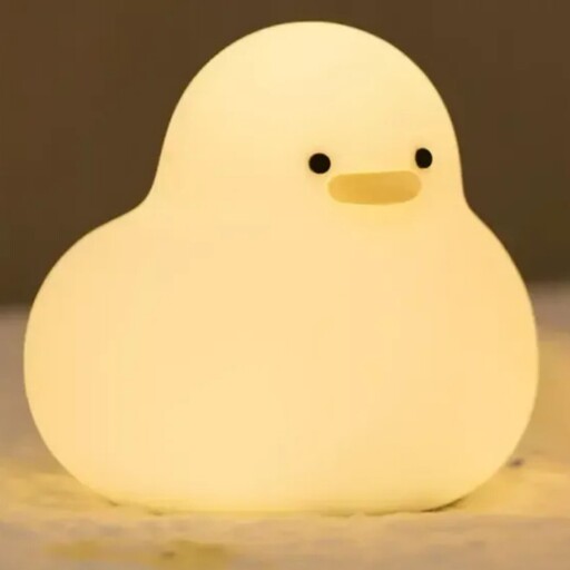 چراغ خواب فانتزی رومیزی قابل شارژ طرح اردک Tuantuan minimalist cute duck cartoon bedroom lamp