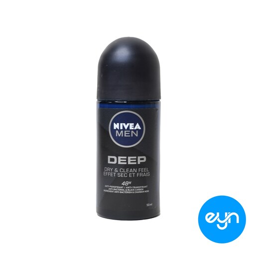 مام نیوا رول ضد تعریق مدل دیپ Nivea Roll on Deep حجم 50 میل دو لیبل آلمانی