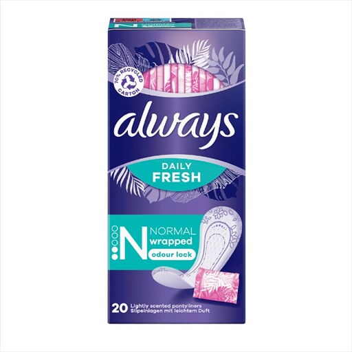 پد بهداشتی آلویز Always مدل Normal Wrapped حجم 20 عددی