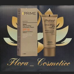 کرم ضد آفتاب جوان کننده رنگی  پریم ( PRIME ) مدل ( TINTED )  با SPF 50 مناسب انواع پوست  ، فاقد چربی ( 40 ML )  