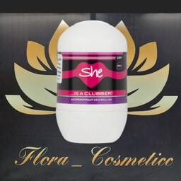 مام رول ضد تعریق زنانه شی مدل کلابر ( IS A CLUBBER ) با طبع خنک و ماندگاری 24 ساعته ( 40 ML ) 