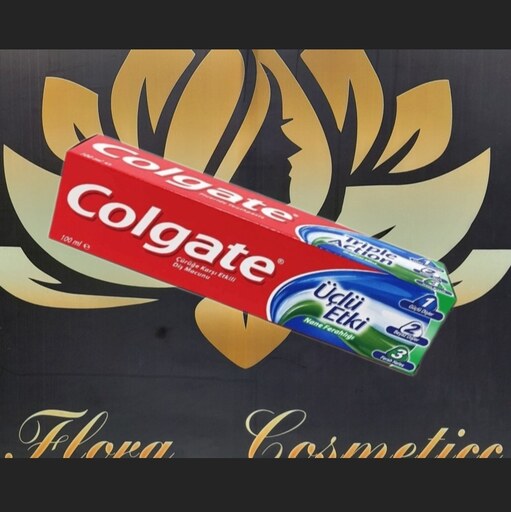 خمیر دندان 3 کاره کلگیت COLGATE با رایحه ی نعناع کاهش پوسیدگی دندان ( 100 ML )  