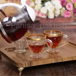 سرویس چای خوری لب طلا