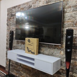 میز تلویزیون دیواری مدل دانژه 150 سانت دو کشو مگنتی شلف استند پایه براکت  تلویزیون دیواری 