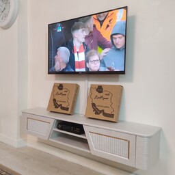 میز تلویزیون دیواری مدل ساره 150 سانت سه کشو وکیوم شلف استند پایه براکت  تلویزیون دیواری 