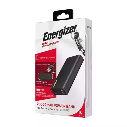 پاوربانک 20000mAh Energizer مدل UE20012