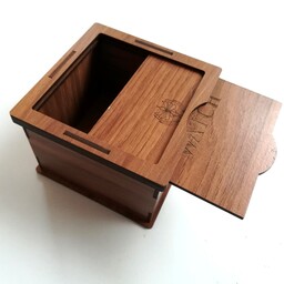 جعبه ساعت کشویی چوبی بالشتک دار (حداقل 10 عدد)