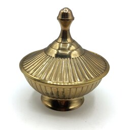 قندان برنجی هندی قطر 10cm کد 1039