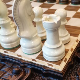 مهره شطرنج چوبی فدراسیونی  سایز استاندارد کیفیت عالی 