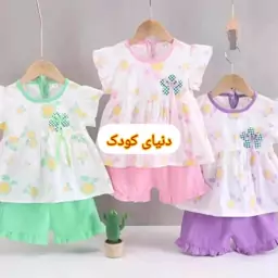 تاپ و شلوارک ساحلی دخترانه 