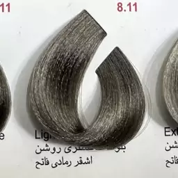 رنگ بلوند خاکستری روشن 8.11 ،رنگ مو کم آمونیاک پیلون ویک عدد اکسیدان