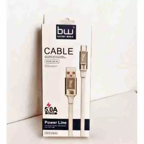 کابل شارژ  BW-40  بی دبلیو  BW   تایپ سی ( TYPE-C )   طول 1 متر