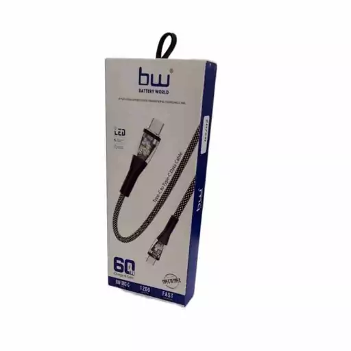 کابل شارژ   BW-30  بی دبلیو  BW   تایپ سی  tape-c  طول 1 متر