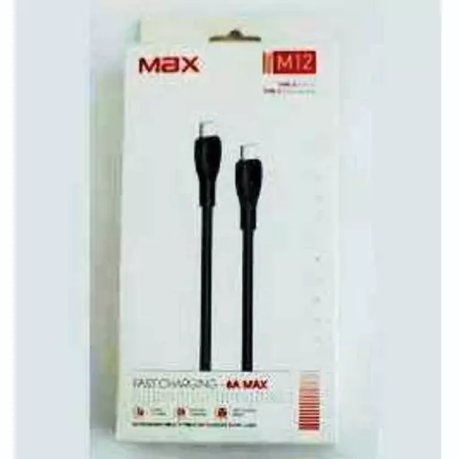 کابل شارژ M12 C-C  مکس MAX  تایپ سی به تایپ سی طول 1 متر