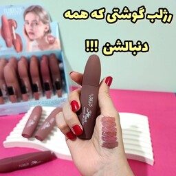 رژلب مایع نود و گوشتی ژولیوس ( رژلبی که همه دنبالشن ) کاملا مات مخملی و بدون چسبندگی و خشکی و پوسته شدن 