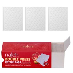 پد پاک کننده آرایش صورت ناژه مدل Double Press بسته 120 عددی