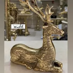 مجسمه دکوری،گوزن شاخدار نشسته