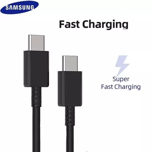 کابل شارژ اصلی دوسر تایپ سی 25 وات سامسونگ سوپر فست Samsung 25w