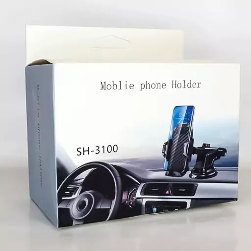 هولدر مکانیکی گوشی موبایل مدل SH-3100 - پایه نگهدارنده پاشبورد و شیشه خودرو