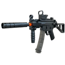 اسباب بازی تفنگ شارژی بزرگ تیر ژله ای و تیر فومی مدل MP5K Black Gel Blaster