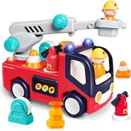 ماشین آتش نشانی موزیکال هولی تویزHola Toys مدل E8998