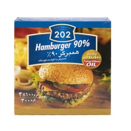 همبرگر 4عددی 90درصد 400 گرمی 202