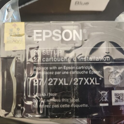 کارتریج اورجینال اپسون 27 چهار رنگ زرد ابی قرمز سیاه original epson cartridge 27 setup cyan yellow magenta black 27