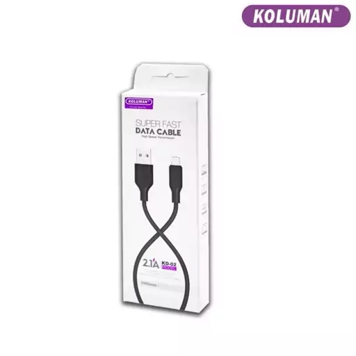 کابل تبدیل USB به لایتنینگ کلومن مدل KD - 02 طول 1 متر 