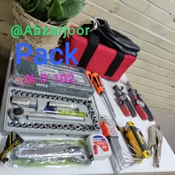 ست ابزار و آچار 70 پارچه خودرو و منزل کد 102 abzarjoor pack 102