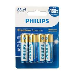 باتری قلمی پرمیوم فیلیپس 4عددی با 166درصد قدرت بیشتر نسبت به استانداردهای صنعتی 