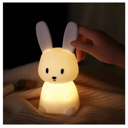 چراغ خواب اتاق کودک مدل ضربه ایی سیلیکونی طرح خرگوش
