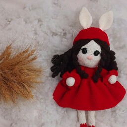 عروسک بافتنی دختر خرگوشی 