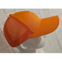 کلاه آفتابی نارنجی زنانه پسرانه دخترانه  وارداتی  نقاب دار ژورنالی آفتابگیر  بهاره تابستانه اسپرت شیک کیفیت عالی