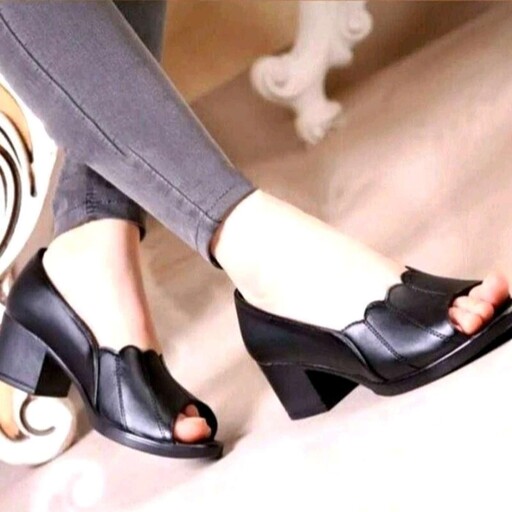 کفش زنانه تابستانی مجلسی مدل خورشیدی جلوباز - سایزبندی 37 تا 40