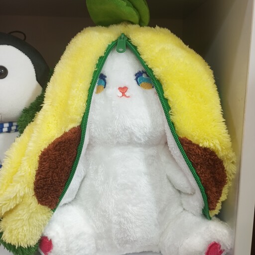 عروسک خرگوش سوپرایزی 35سانت خارجی