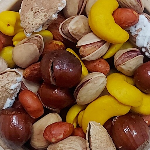 آجیل پنج مغز مخلوط شور اقتصادی بسته 500 گرمی امسالی و تازه 