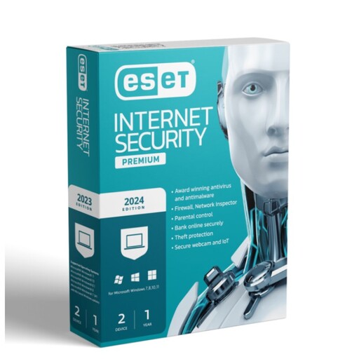 آنتی ویروس ایست نود 32 - eset internet securiry - قابل نصب روی 2 