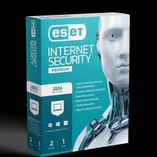 آنتی ویروس ایست نود 32 - eset internet securiry - قابل نصب روی 2 