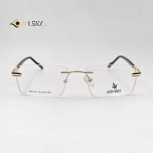 عینک طبی مردانه-زنانه برند AM مربعی کد 1738 rimless