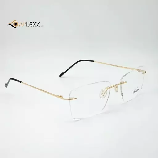 عینک طبی مردانه-زنانه طلایی برند آرین Arian بدون دور کد 1731 rimless