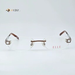عینک طبی زنانه بیضی بدون دور برند ELLE کد 1767 عینک بدون دور