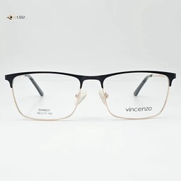عینک طبی مردانه-زنانه برند VINCENZO فلزی مشکی طلایی کد 1797 عینک فلزی