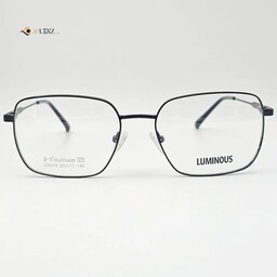 عینک طبی مردانه-زنانه مشکی LUMINOUS کد 1821