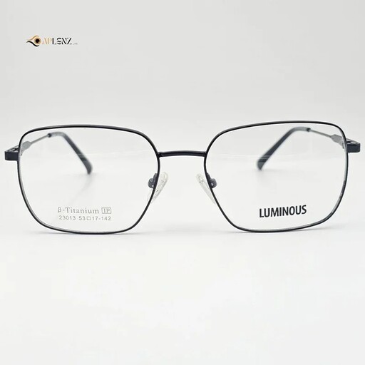 عینک طبی مردانه-زنانه مشکی LUMINOUS کد 1821