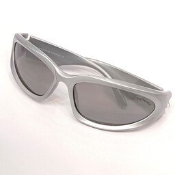 عینک آفتابی بالنسیاگا نقره ای با عدسی آینه ای نقره ای