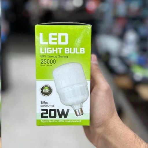 لامپ کم مصرف 20 وات LED همراه با 6 ماه ضمانت