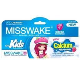 خمیر دندان کودک - Misswake میسویک مدل Strawberry حجم 50 میلی لیتر