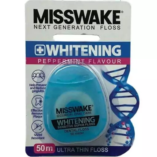 نخ دندان  Misswake میسویک مدل   whitening بسته 2 عددی 14330799